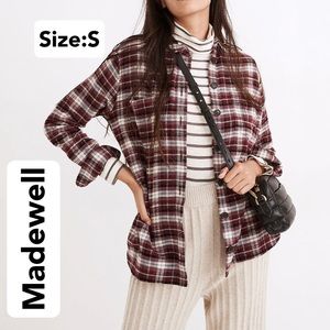 Madewell Flannel Sunday Shirt in Mahaska Plaid